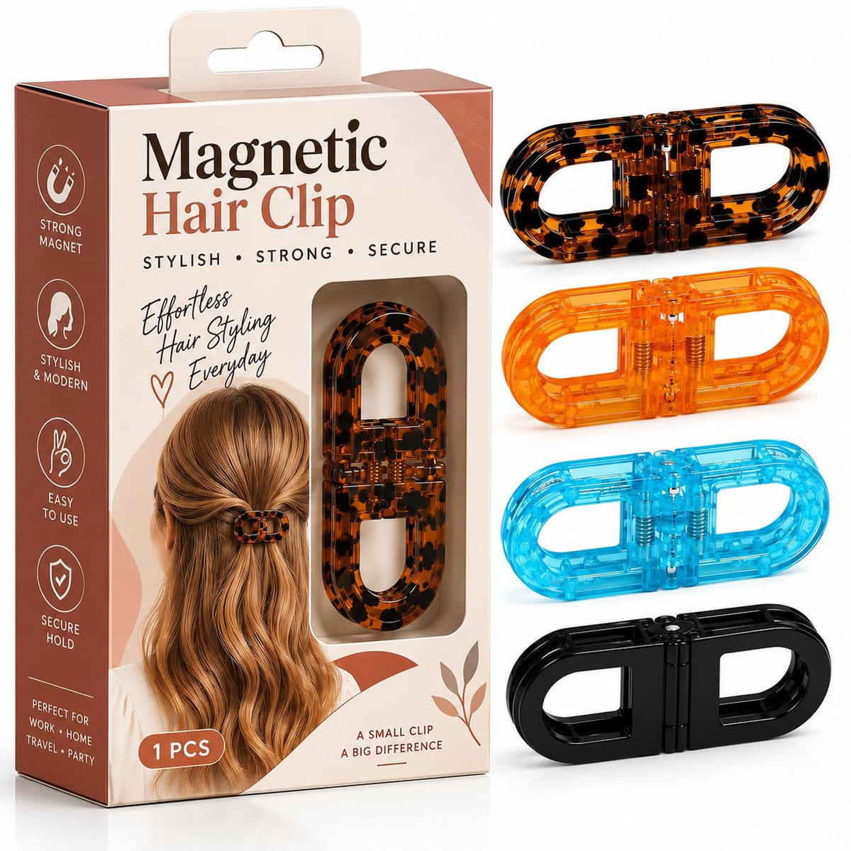Magnetic Hair Clip (1 PAIR)
