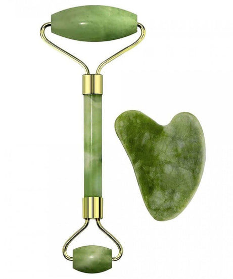 Jade Roller and Gua Sha Stone Set