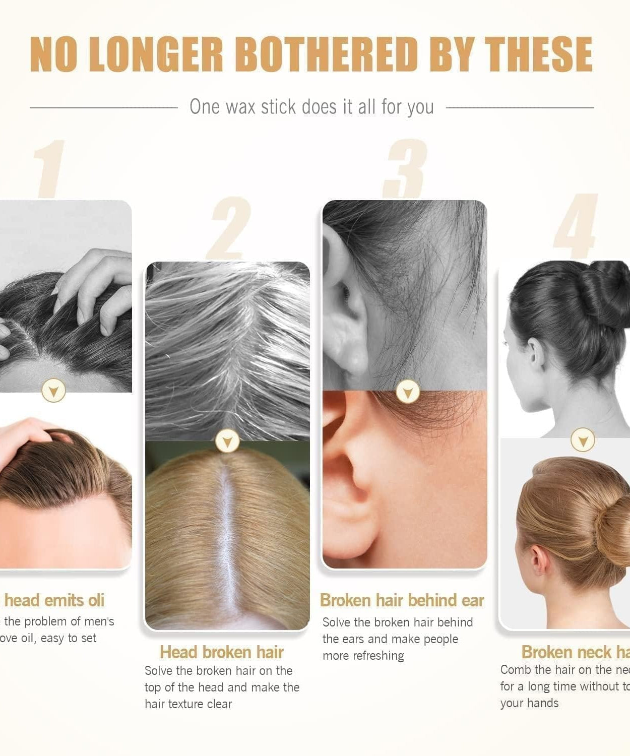 Hair Wax Stick for Hair Styling and Finishing