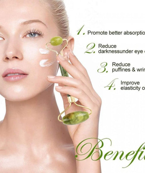 Jade Roller and Gua Sha Stone Set
