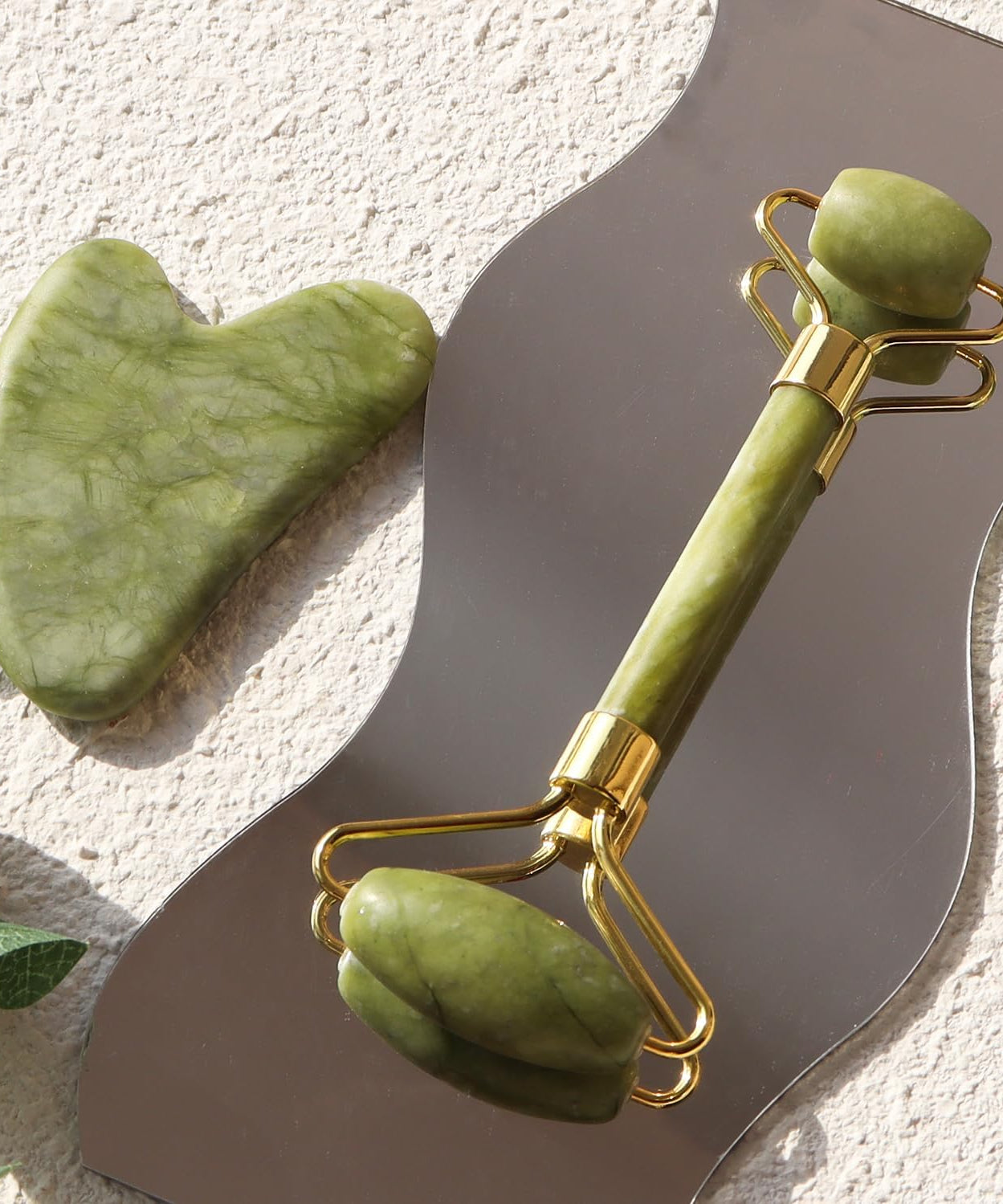 Jade Roller and Gua Sha Stone Set