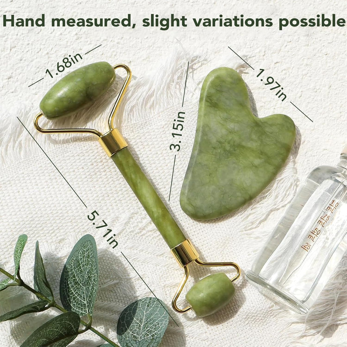 Jade Roller and Gua Sha Stone Set